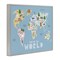 Stupell Industries Kid's Map Of World Blue Framed Giclee, design by Carla Daly
